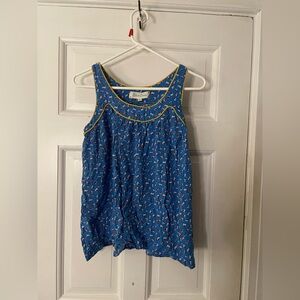 Royal Blue Sleeveless Tank Top Blouse